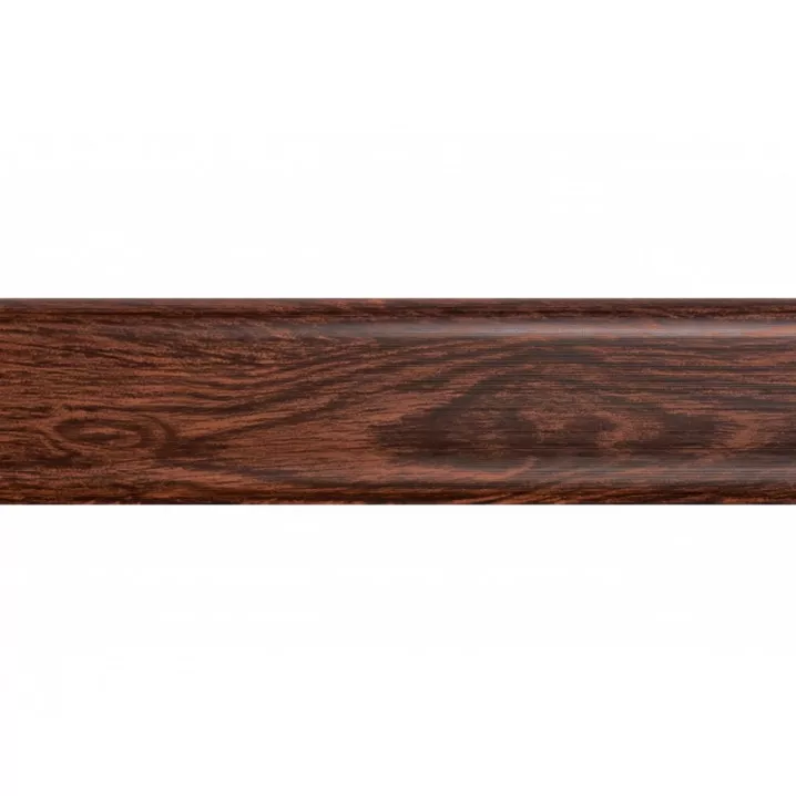 Плинтус ПВХ 122 Дуб Темный 56мм ПВХ San Decor - в Днепре