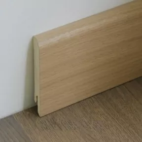 Плинтус деревянный Oak White Oiled 70мм Pedross