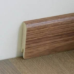 Плинтус деревянный Walnut American Varnished 70мм Pedross